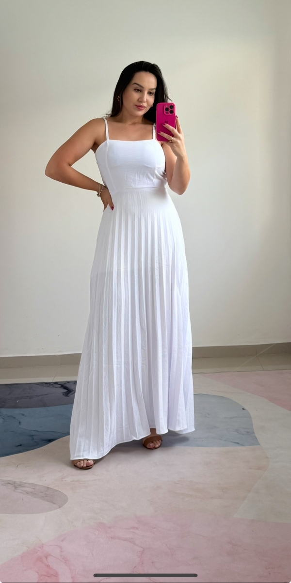 Vestido Branco Forrado