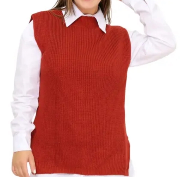 Colete Tricot Terracota