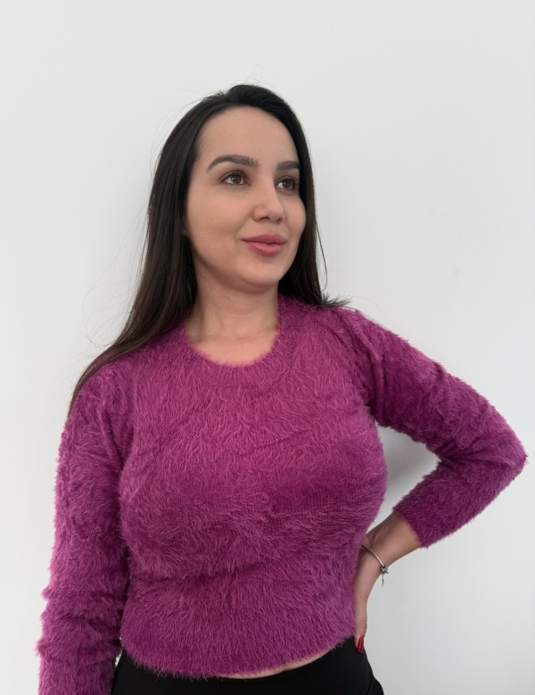 Blusa Pelinho Roxa